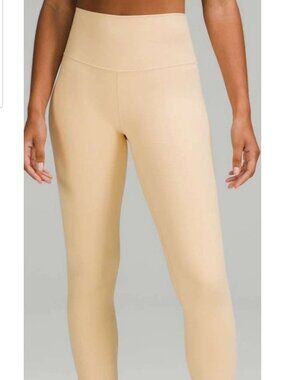Lululemon Nulu Proscetto Skintone Butter Yellow 25" High Rise Align Pant Size 4